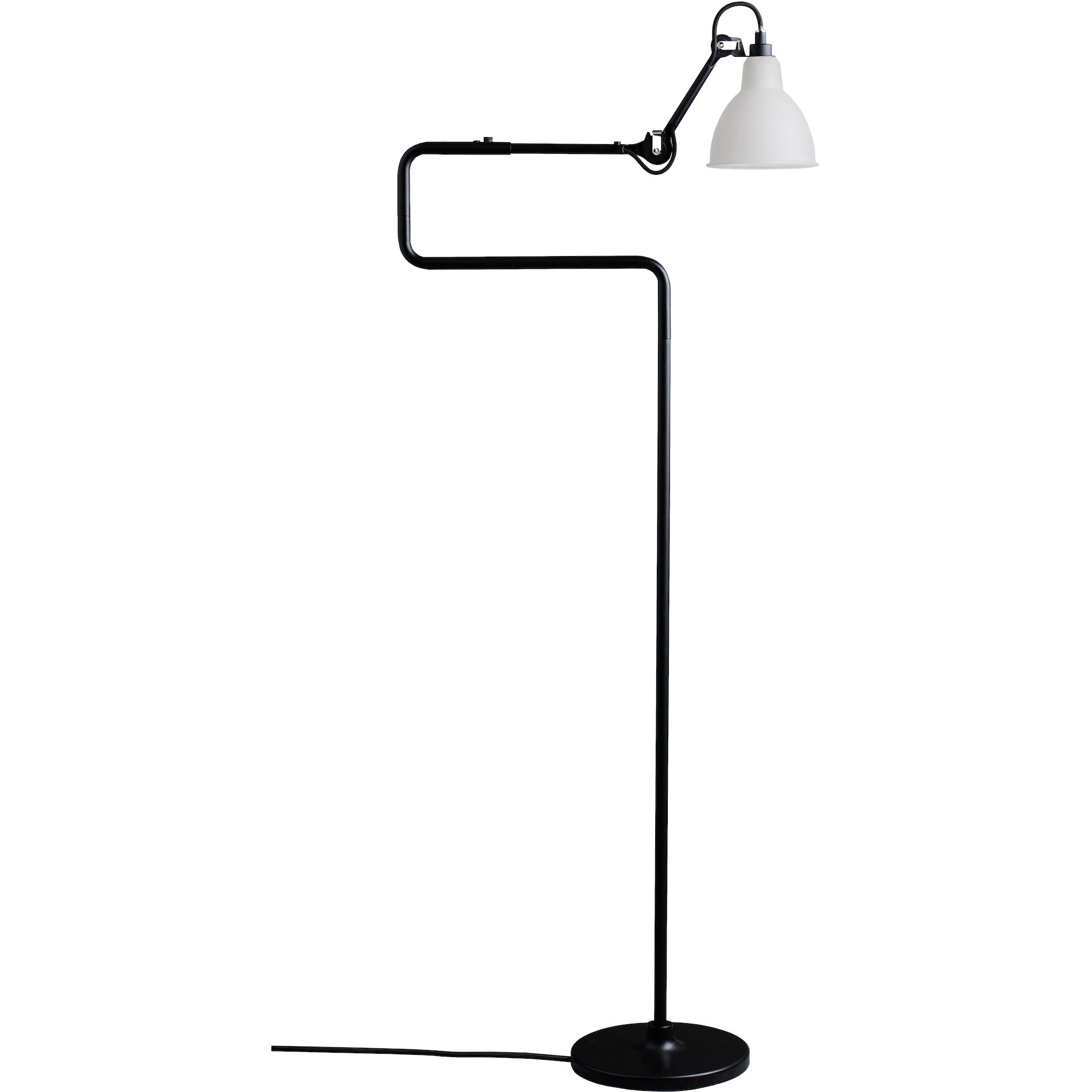 noir / rond polycarbonate - Gras 411 - lampadaire - DCW éditions