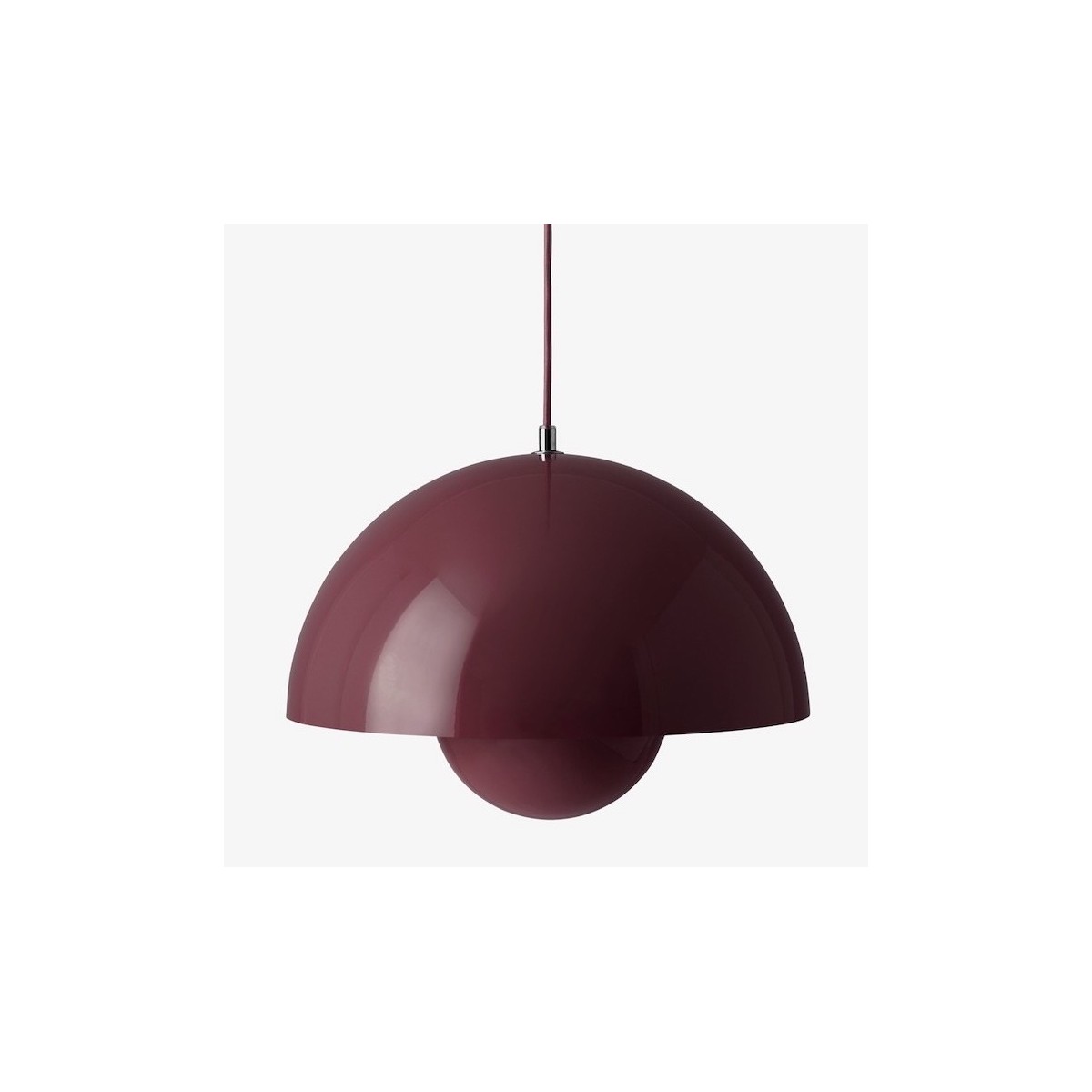 &Tradition – FlowerPot VP7 pendant, dark plum