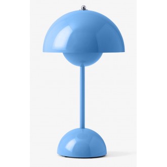 &Tradition – FlowerPot VP9 wireless table lamp, swim blue