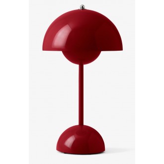 &Tradition – FlowerPot VP9 wireless table lamp, vermilion red