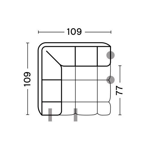 100 - Corner Module - Quilton - HAY