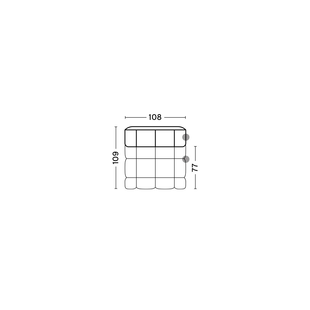 502 - Left end narrow - Quilton