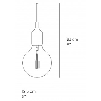 Muuto – Suspension E27, deep red