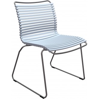 Bleu clair Dusty (80) - chaise Click sans accoudoirs - Houe