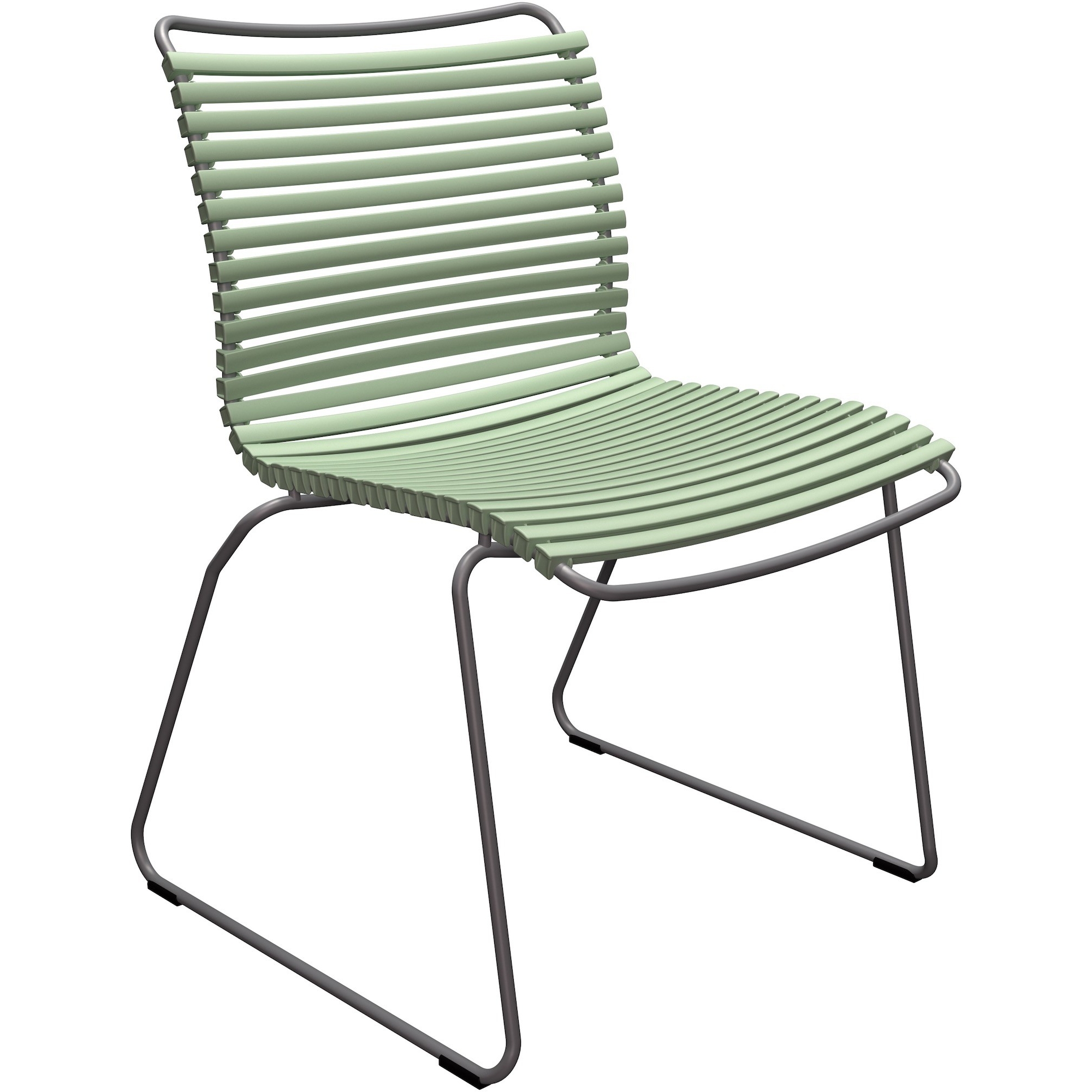 EPUISE - Vert Dusty (76) - chaise Click sans accoudoirs - Houe