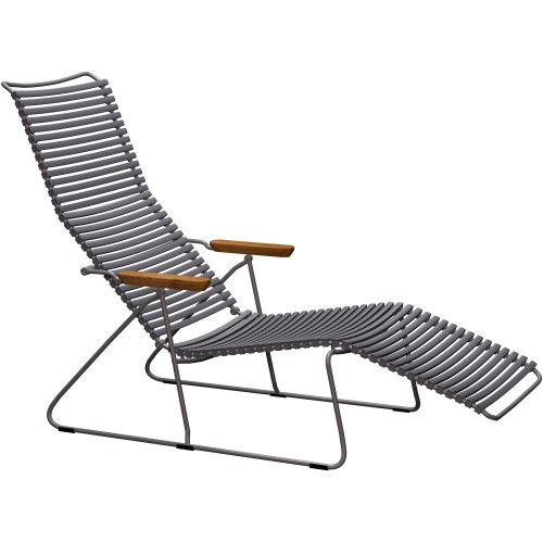 sunlounger Click – dark grey (70) – Houe