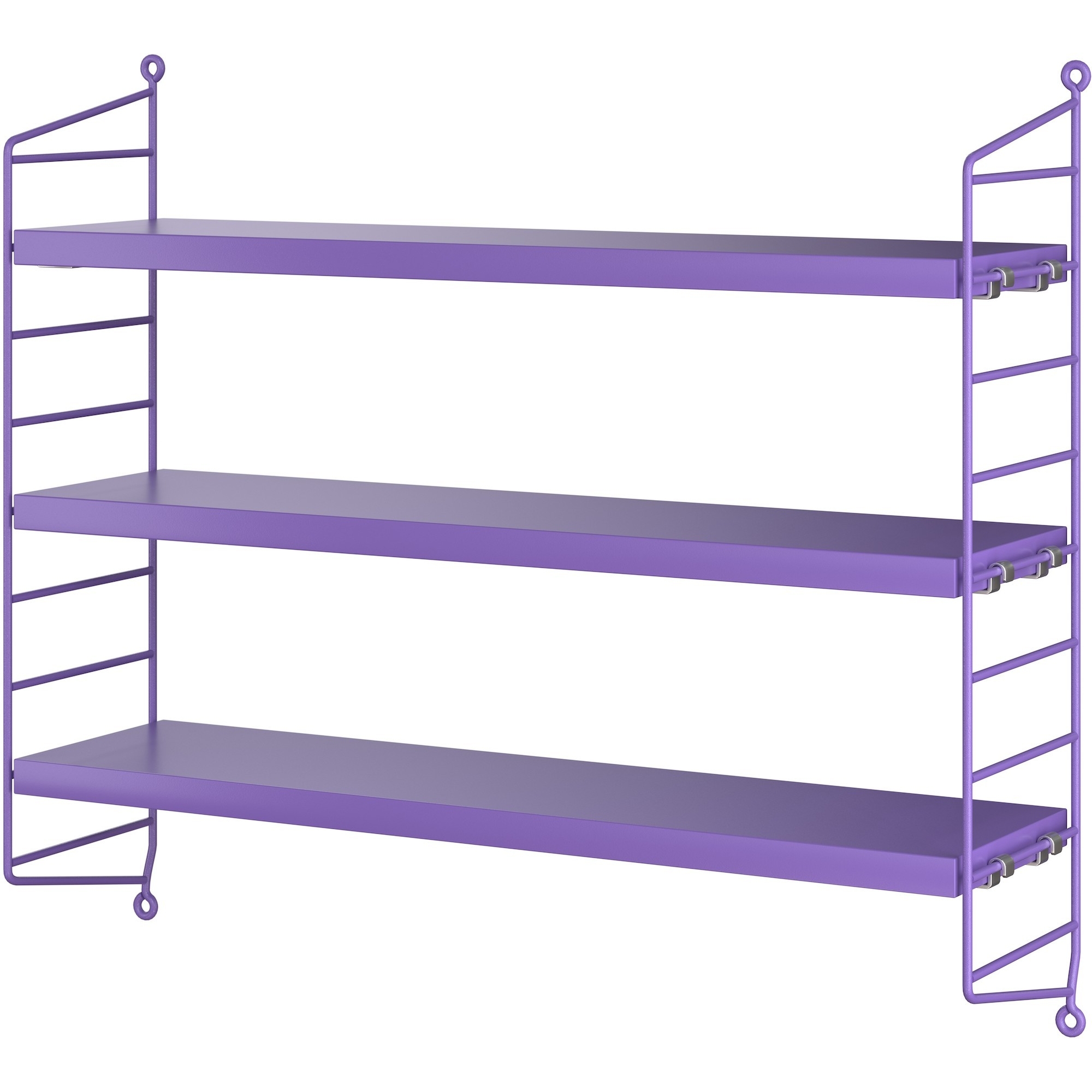 String Furniture – String Pocket shelves, purple