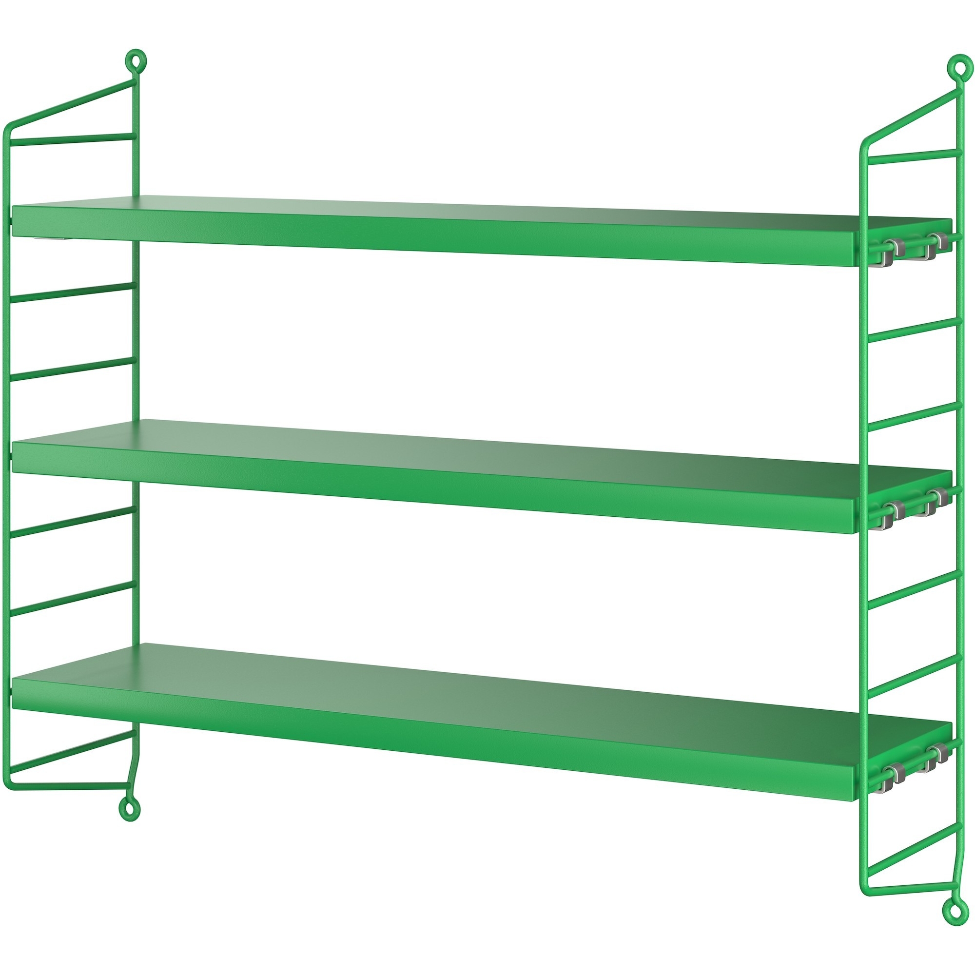 String Furniture – String Pocket shelves, green