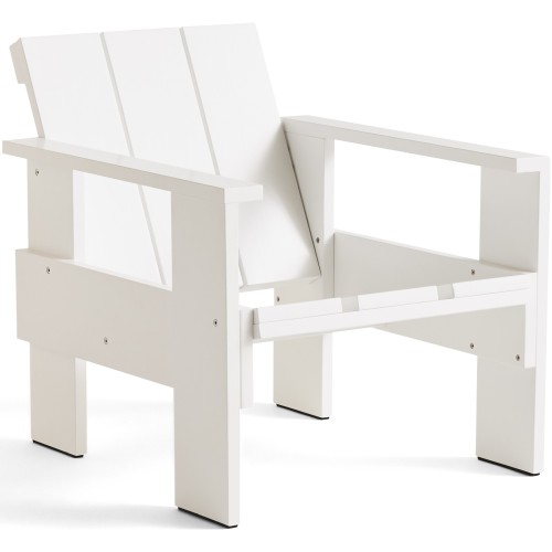 White – Lounge chair CRATE - HAY