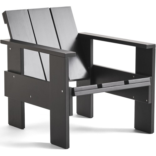 CRATE Lounge chair – Black - HAY