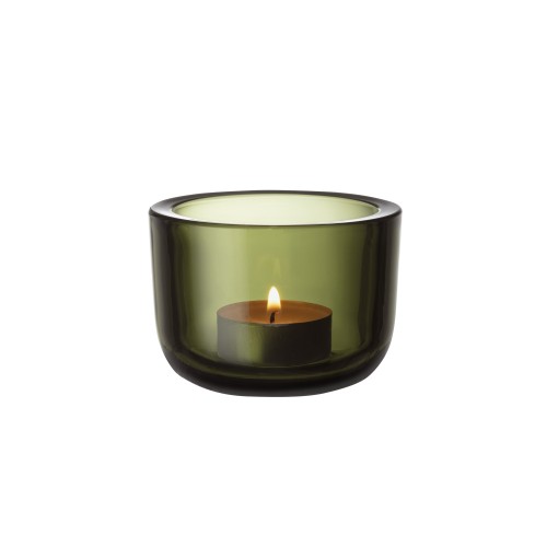 Tealight Valkea – Moss Green - Iittala