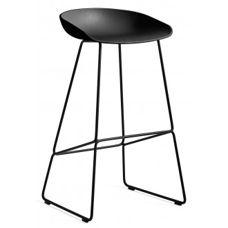 AAS38 Stool Black shell + Black base *