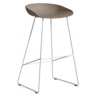 AAS38 Stool Khaki shell + White base