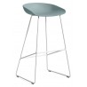 AAS38 Stool Dusty blue shell + White base