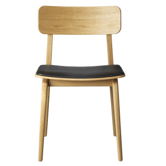 SOLD OUT J175 Åstrup chair– Oak / black leather