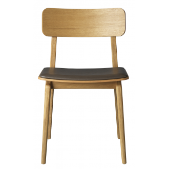 J175 Åstrup chair – Oak / brown leather