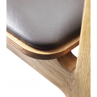 J175 Åstrup chair – Oak / brown leather