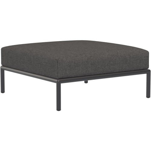 canapé Level 2 – ottoman – tissu Basic gris foncé (98) + base gris foncé (51) – Houe