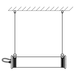 horizontal suspension kit - In The Tube - DCW éditions