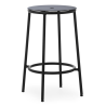 Circa Stool - Black Aluminium seating - 65 cm - Normann Copenhagen