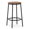 Tabouret Circa - Assise cuir Ultra Brandy  - 65 cm - Normann Copenhagen