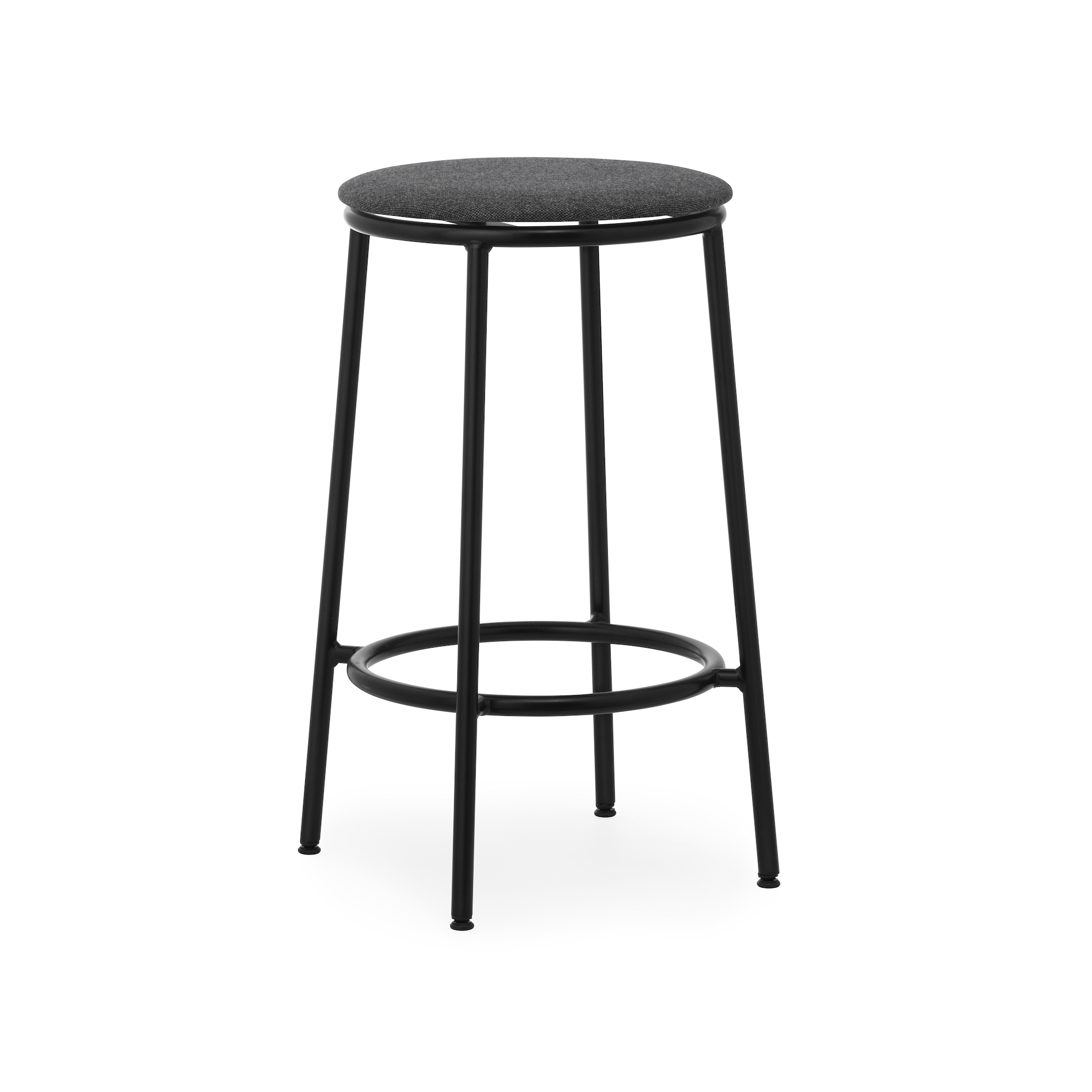 Circa Stool - MLF16 fabric Black seating - 65 cm - Normann Copenhagen