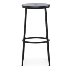 Circa Stool - Black Oak seating - 75 cm - Normann Copenhagen