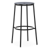 Circa Stool - Black Aluminium seating - 75 cm - Normann Copenhagen