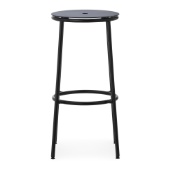 Circa Stool - Black Aluminium seating - 75 cm - Normann Copenhagen