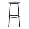 Circa Stool - Black Aluminium seating - 75 cm - Normann Copenhagen