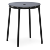 Tabouret Circa - Assise Aluminium Noir - 45 cm - Normann Copenhagen