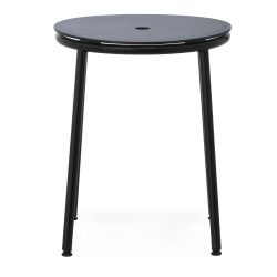 Circa Stool - Black Aluminium seating - 45 cm - Normann Copenhagen