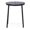 Tabouret Circa - Assise Aluminium Noir - 45 cm - Normann Copenhagen