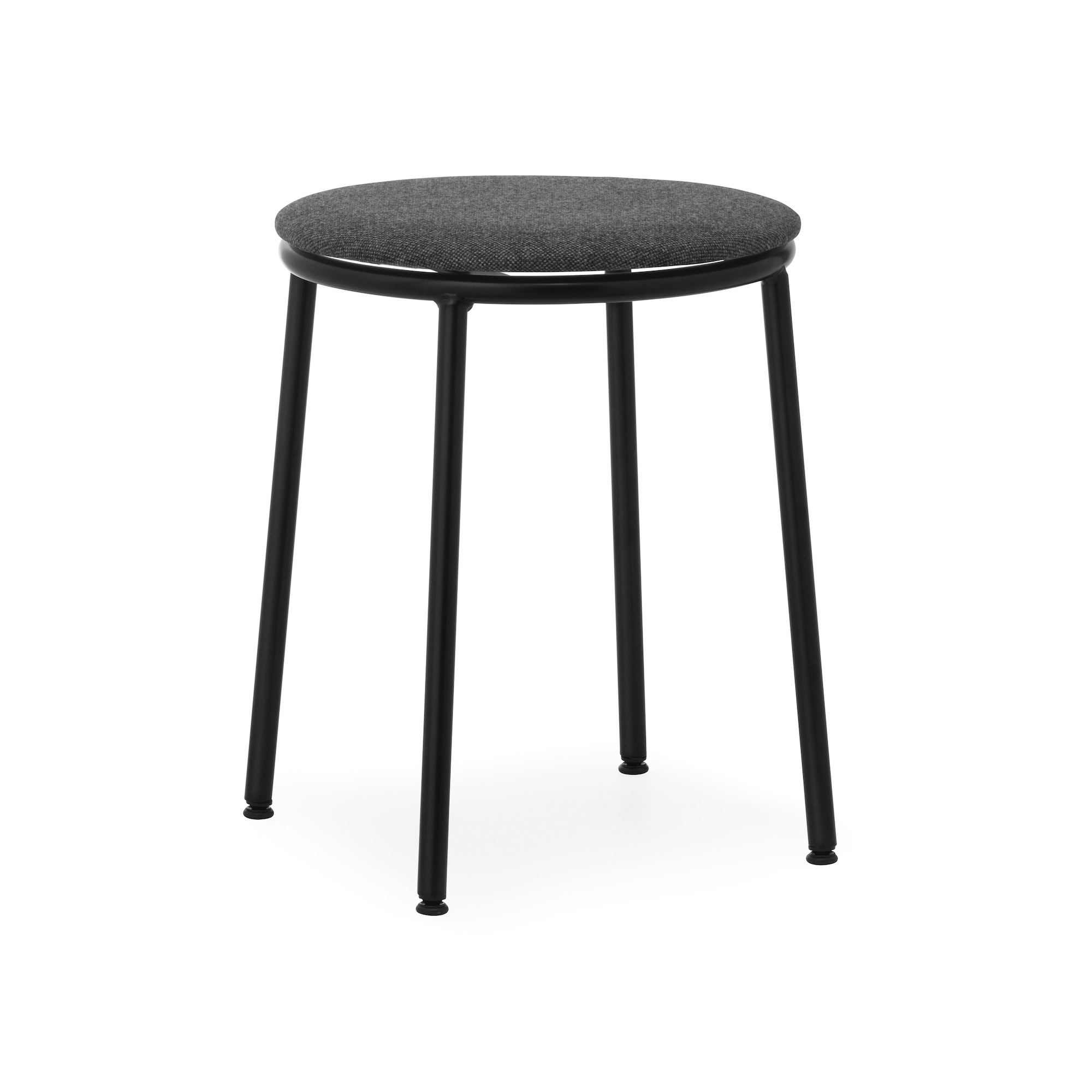 Circa Stool - MLF16 fabric Black seating - 45 cm - Normann Copenhagen