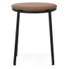 Tabouret Circa - Assise cuir Ultra Brandy - 45 cm - Normann Copenhagen