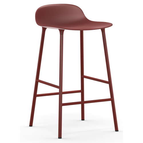 Form Barstool - Red - 65 cm or 75 cm - Normann Copenhagen