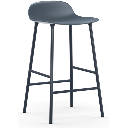 Form Barstool - Blue - 65 cm or 75 cm - Normann Copenhagen