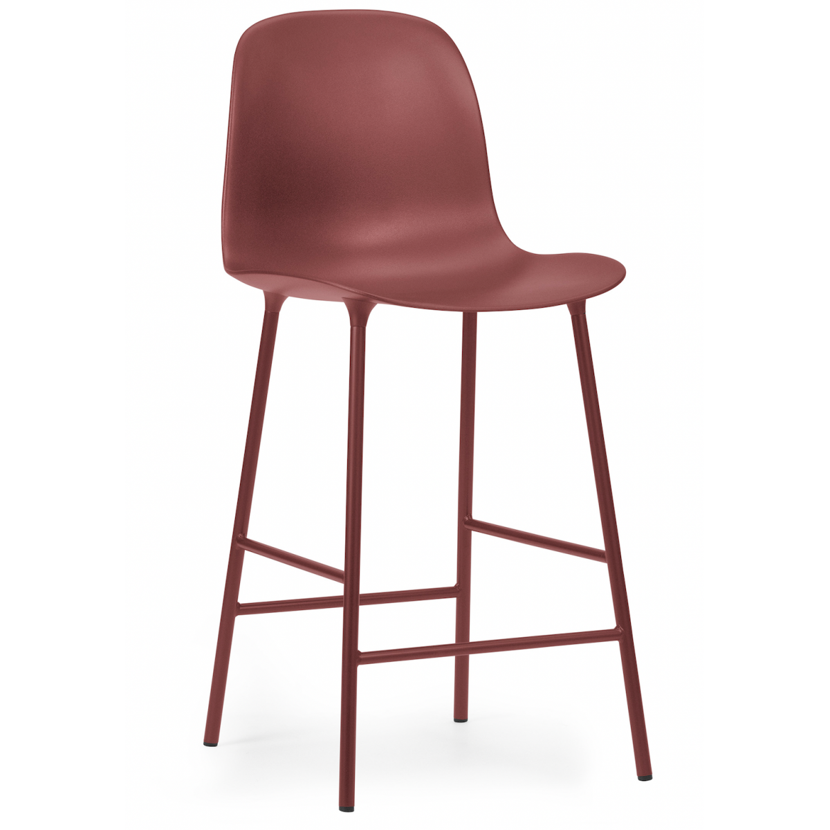 Chaise de bar Form - Rouge - 65 cm ou 75 cm