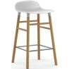 Form Barstool, wood legs – White + Oak - Normann Copenhagen