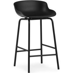 Hyg Barstool, metal legs – Black - Normann Copenhagen