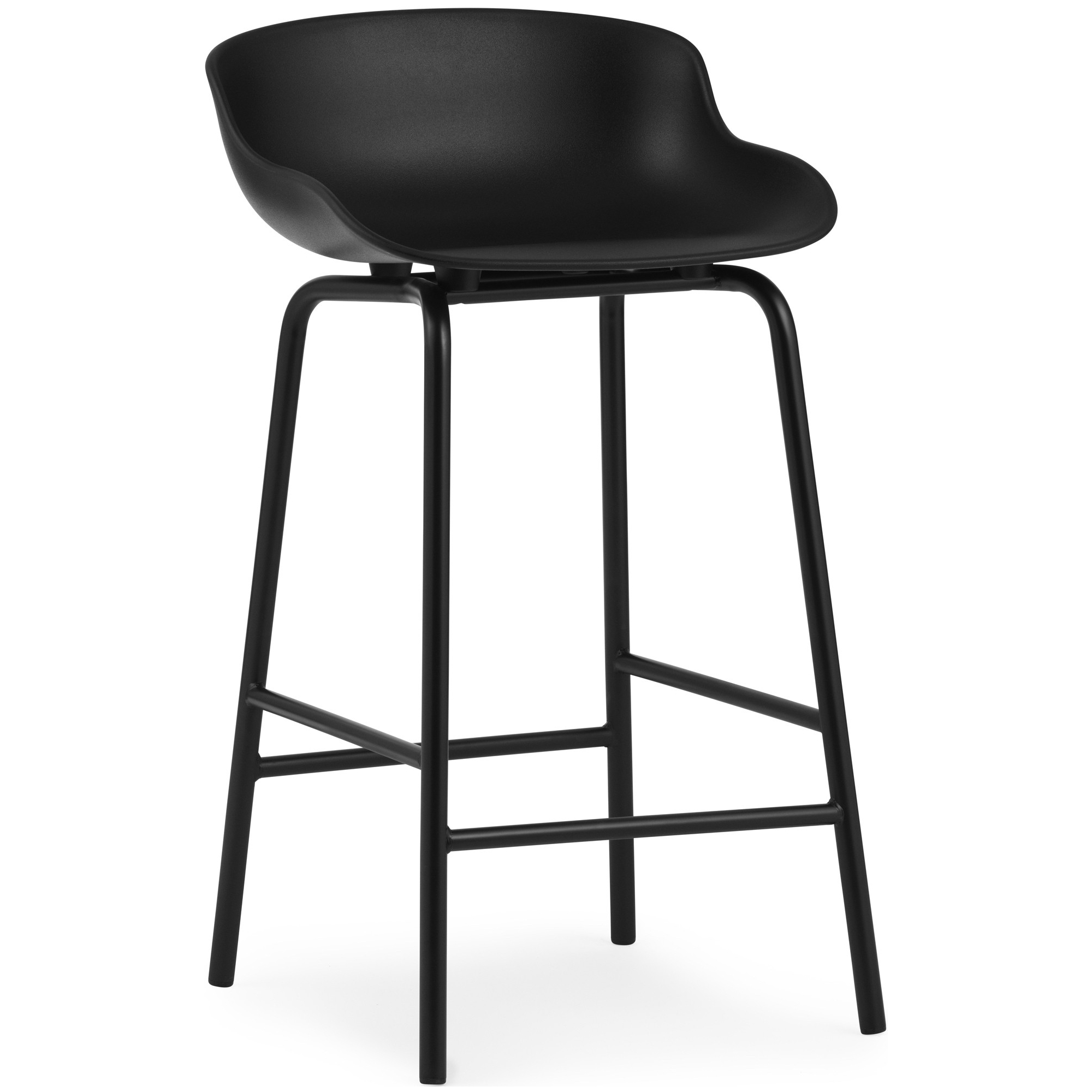 Hyg Barstool, metal legs – Black - Normann Copenhagen