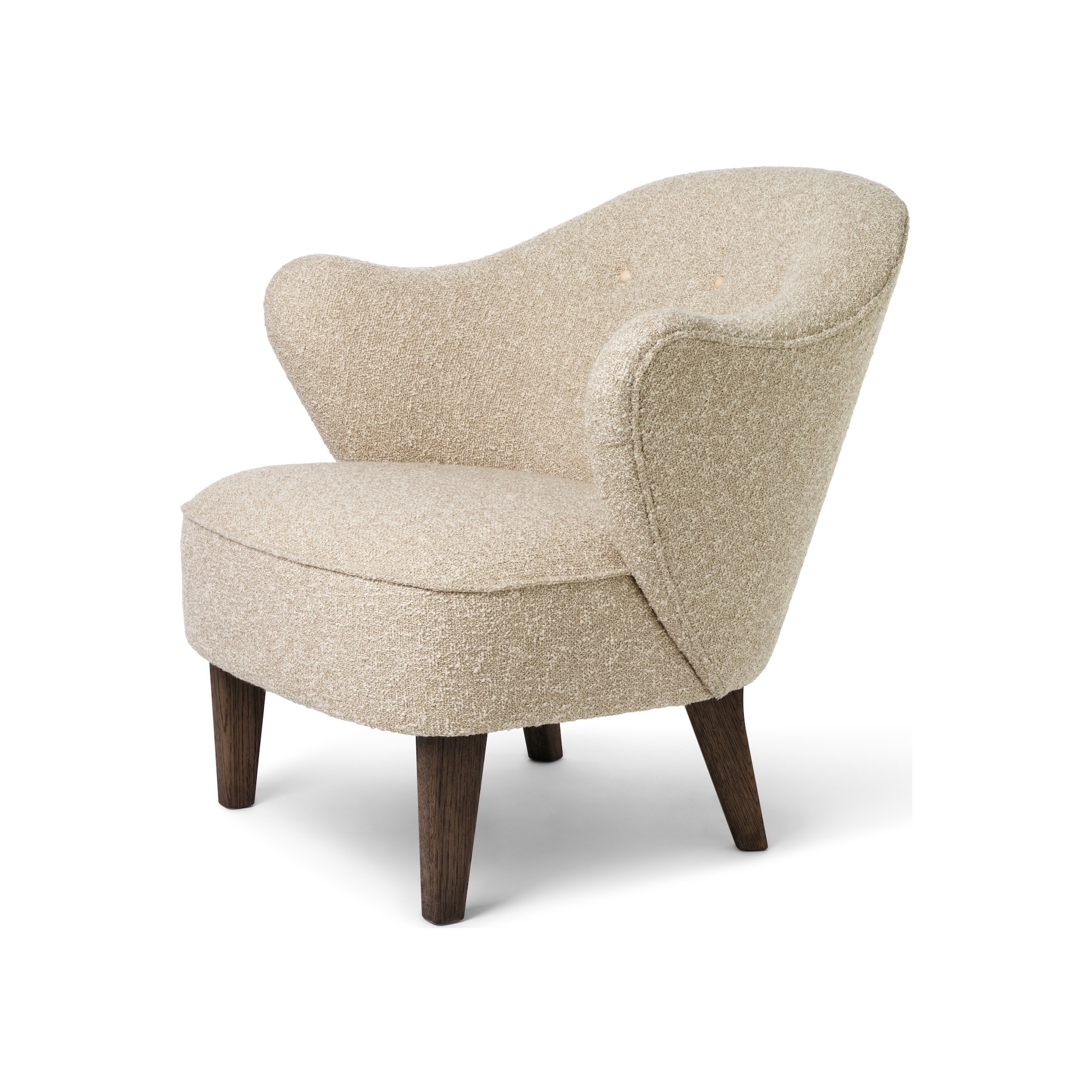 Fauteuil Ingeborg – Tissu Zero 001 + Chêne teinté foncé - Audo Copenhagen