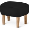 Ingeborg Pouf – Vidar 182 Fabric + Natural oak - Audo Copenhagen