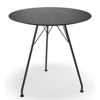Circum outdoor table - Black Aluminium - Ø74 cm