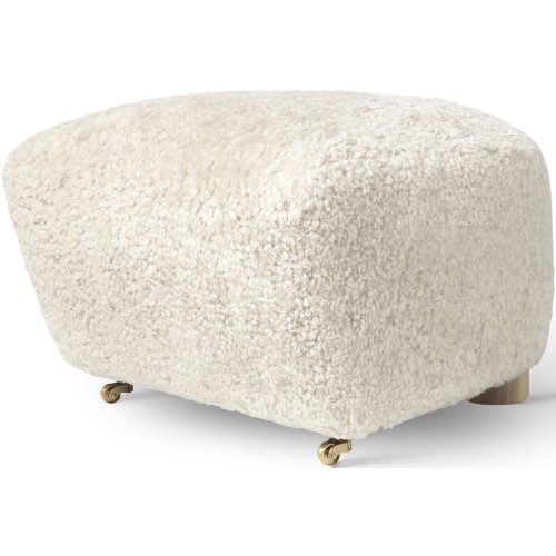 The Tired Man Pouf – Off-White Sheepskin - Audo Copenhagen