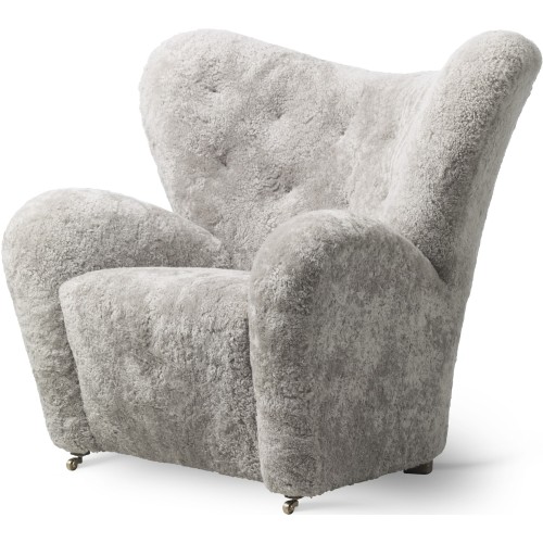 The Tired Man, Lounge chair – Green Tea Sheepskin - Audo Copenhagen