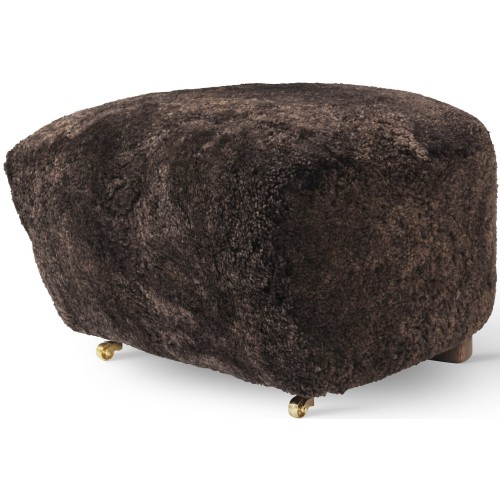 The Tired Man Pouf – Espresso Sheepskin - Audo Copenhagen