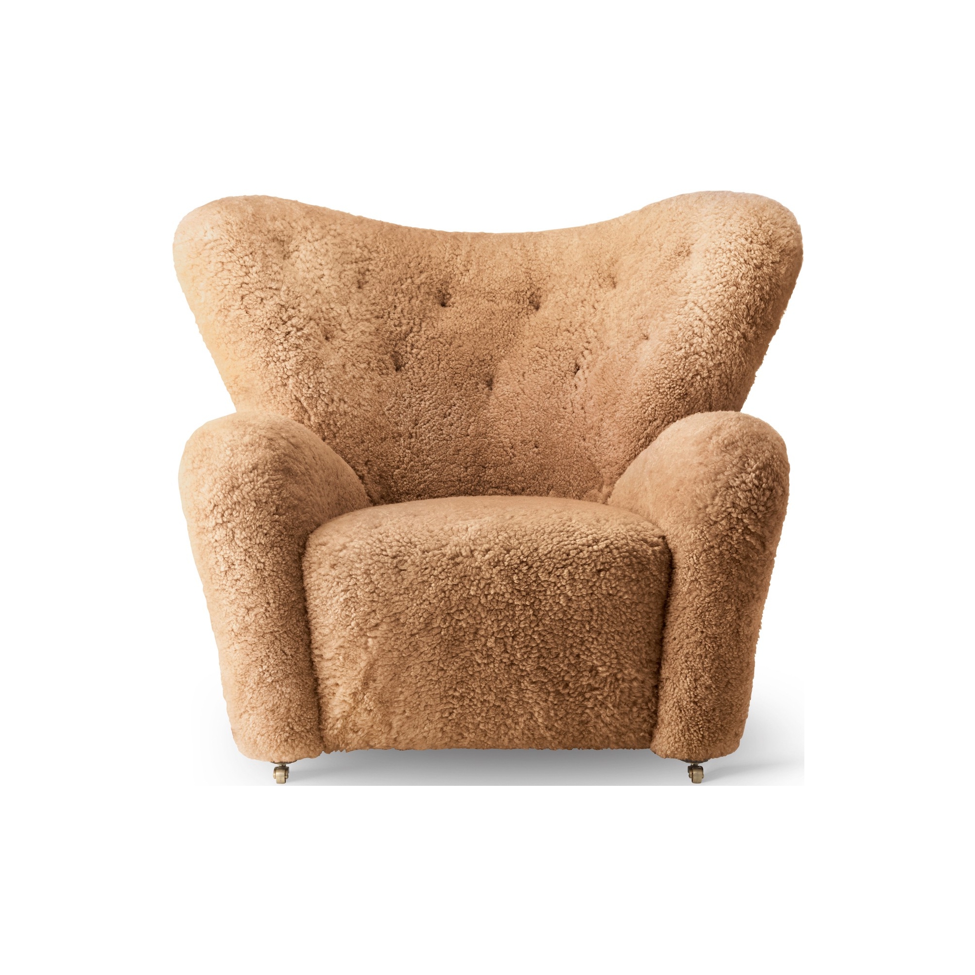 Fauteuil The Tired Man – Peau de mouton Honey - Audo Copenhagen