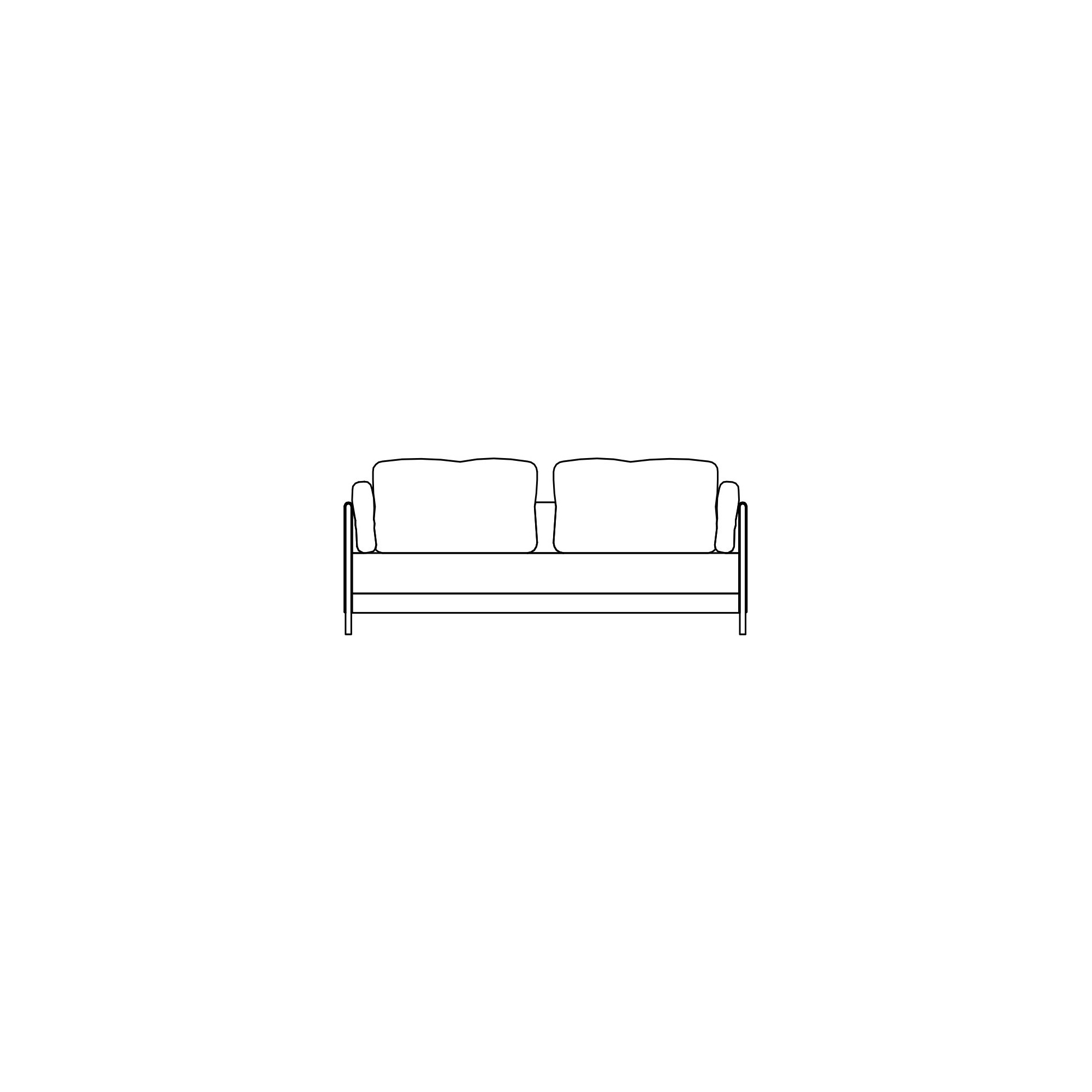 Madison Convertible Sofa – Metal legs