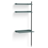 Blue Shelves + Black Anodised Aluminium Profiles – Pier System 10 - HAY